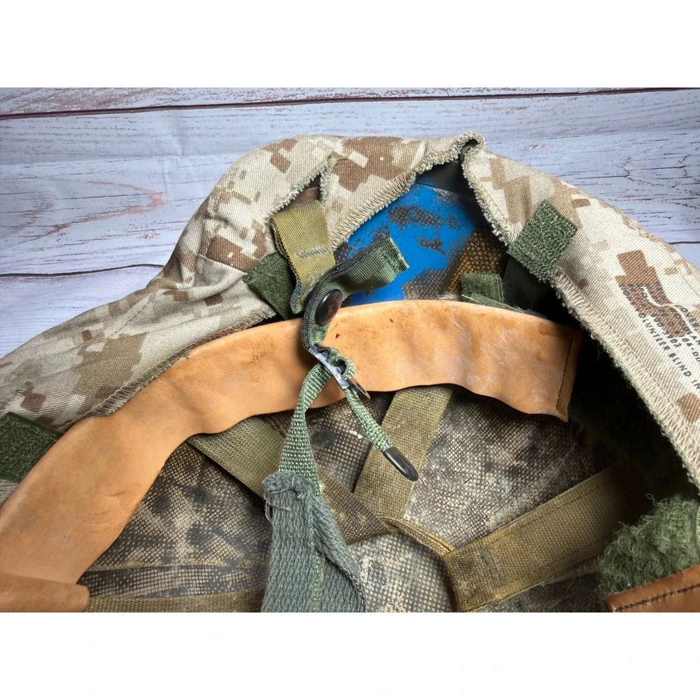 USMC M-3 MARPAT Helmet W/ Cover Woodland Desert XS/S
